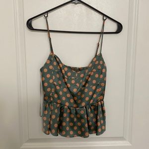 Zara polka dot top